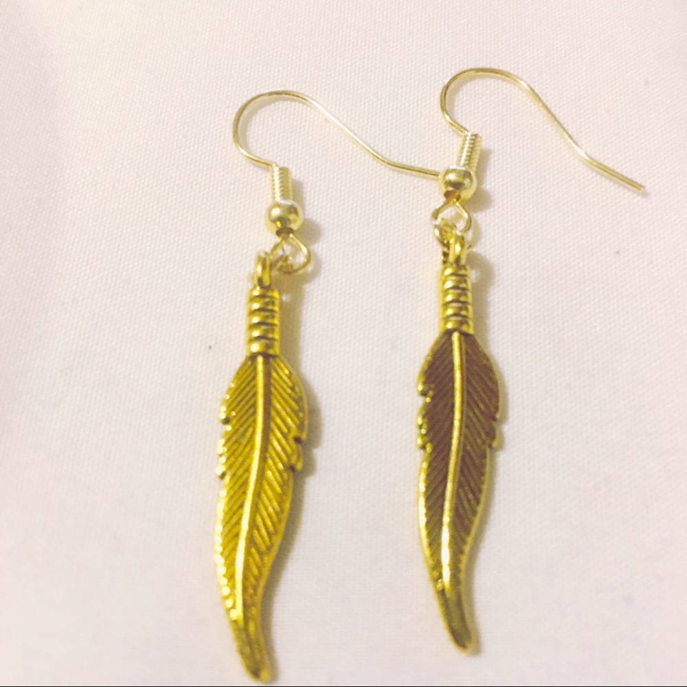 Golden leaf Earings